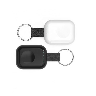 Pocket Size Keychain Magnetic iWatchs Wireless Charger with Built in Power Bank and Compatible with iWatchs Series 1/2/3/4