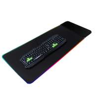 3 in 1 Fast 10W New Wireless Charging soft Keyboard Mat RGB LED Light Gaming extended Mouse Pad with Wireless Charger