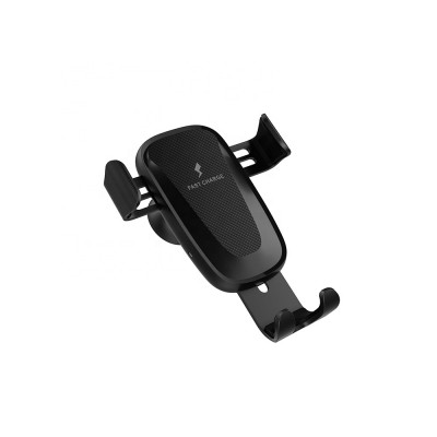 Adjustable Gravity Fast Wireless Car Charger Mount and Air Vent Phone Holder for iPhone XS Max and Samsung Galaxy S10 Plus