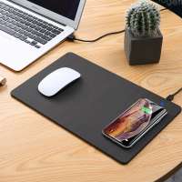 SooPii Qi 10W Wireless Charging Mouse Pad, 2 in 1 PU Mouse Pad for iPhone XS, XR, X, 8, Samsung