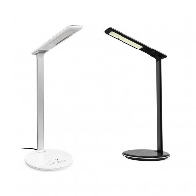 Fashionable Folding Wireless Charger Led Table Desk Lamp With 4 Lighting Colors 5 Levels Brightness And Timer Power-off