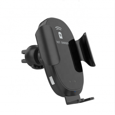 Cheapest Infrared Sensor Design Fast Wireless Car Charger for iPhone 11 Pro and One Touch Auto-Clamping Phone Holder for Samsung