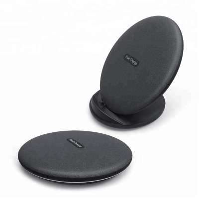 Shenzhen 3 Coils Detachable Fast Wireless Charger Stand Pad for Qi-Enabled Mobile Phone with Customizable PU on the Surface